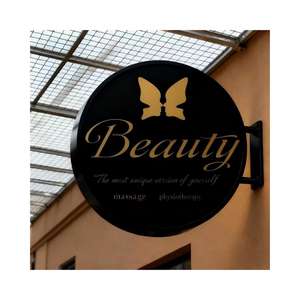 Enseigne lumineuse 3D personnalisée à double face pour l'extérieur, avec logo d'entreprise, pour restaurant, café, magasin - Product Image 1