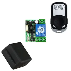 DC 12V 1 Channel 2 Buttons 315 433 MHz Universal Garage Door RF Wireless Remote Control Switch