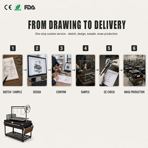 Parrilla <span class=keywords><strong>Argentina</strong></span> con manivela ajustable, rejilla de cocción, estructura de acero inoxidable y caja de fuego de ladrillo refractario para carne y asados - Product Image 6