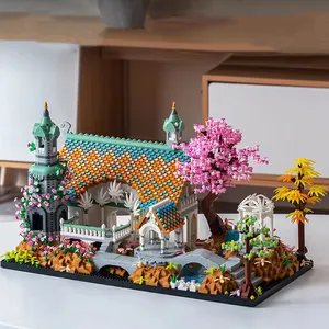 Serie di film paesaggio blocchi di costruzione giocattoli la terra della valle assemblaggio giocattoli educativi decorazione creativa regali per bambini
