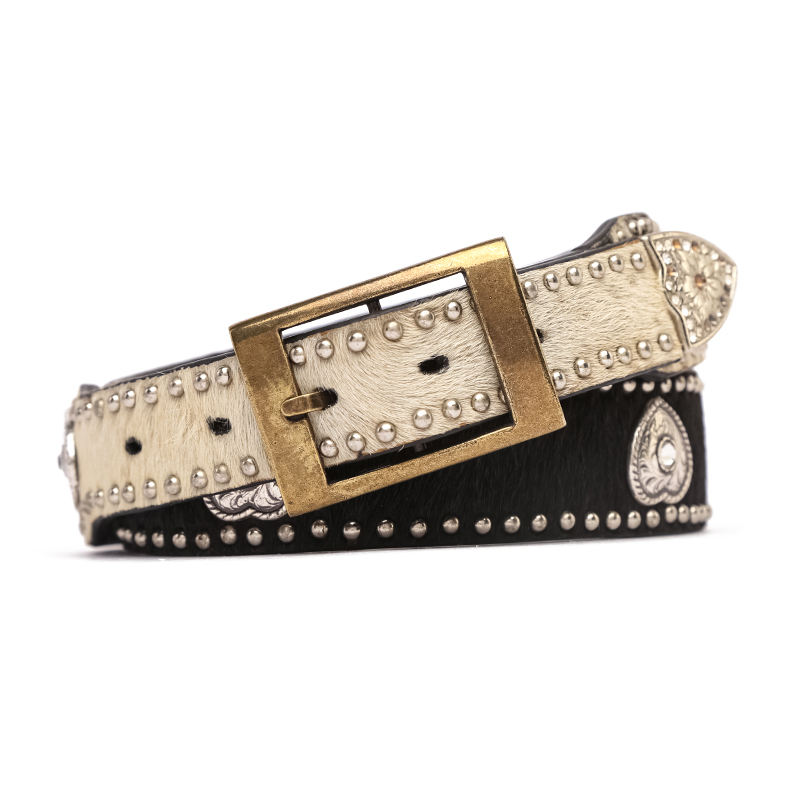 小物 ROCKSTAR STUDDED BELT PONY HAIR 小物 ROCKSTAR STUDDED BELT PONY HAIR ROCKSTAR STUDDED BELT PONY HAIR