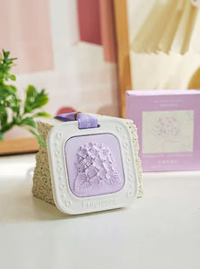 Diffuseur d'huiles essentielles en pierre de gypse céramique florale de haute qualité, désodorisant pour la maison et la voiture - Product Image 6