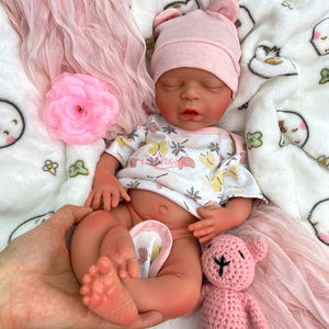 <span class=keywords><strong>Bambole</strong></span> Reborn Realistiche in Silicone da 18" per Bambina Personalizzazione ODM di Fabbrica con Texture Venosa Anatomicamente Corretta Giocattolo Interattivo - Product Image 4