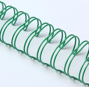 Kích Thước Cuốn Sách B5 A5 A6 Dây Cuộn Dây Máy Tính Xách Tay Nylon Tráng Sắt Thép Đôi Vòng Lặp 2:1 Pitch Kim Loại Xoắn Ốc Ràng Buộc Xoắn Ốc Cuộn Dây - Product Image 2