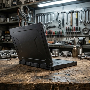 Ordinateur portable robuste professionnel de 14,4 pouces, 32 Go + 256 Go, pour environnements extrêmes, avec lecteur d'empreintes digitales intégré, étanche - Product Image 2