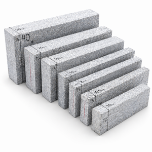 Granito Natural, Granito para Bordillos 150x200x1000, Gris Rosado, Alta Resistencia a la Abrasión, Superficie Pulida y Aserrada - Product Image 2