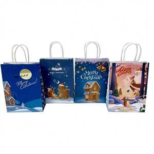 Bolsa de Papel KUAIMA de 16*8*22cm, Nuevo Diseño, Bolsa de Regalo de Navidad con Asas para Fiesta de Navidad - Product Image 4