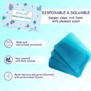 Feuilles <span class=keywords><strong>de</strong></span> <span class=keywords><strong>savon</strong></span> pour les mains <span class=keywords><strong>Feuille</strong></span> <span class=keywords><strong>de</strong></span> tranche <span class=keywords><strong>de</strong></span> bain parfumée <span class=keywords><strong>de</strong></span> voyage jetable portable avec votre propre logo - Product Image 4