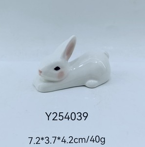 Estante de <span class=keywords><strong>palillos</strong></span> de conejo de cerámica hecho a mano nueva llegada Animal en forma de venta caliente decoración de Pascua <span class=keywords><strong>precio</strong></span> de fábrica - Product Image 2