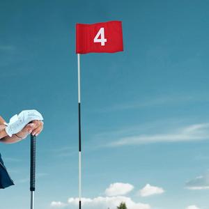 Bandiere da Golf in Nylon con inserto in tubo per allenamento interno/esterno 4 pezzi per attrezzature da ufficio/cortile - Product Image 3