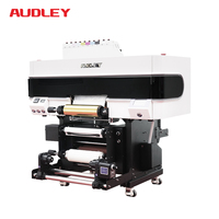 Audley A3 30cm Mini rouleau d'argent feuille d'or UV imprimante DTF avec F1080 XP600 têtes d'imprimante AB Film Crystal Machine d'impression d'étiquettes