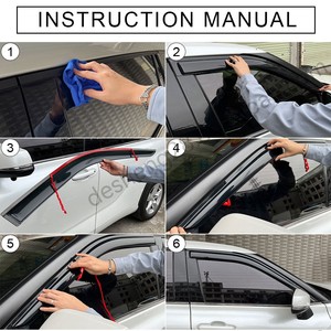 Pare-soleil de fenêtre de voiture Déflecteur de voiture pour <span class=keywords><strong>Ford</strong></span> <span class=keywords><strong>Kuga</strong></span> 2019+ Autres accessoires extérieurs Autres pièces automobiles - Product Image 4