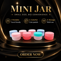 Pot en plastique personnalisé de haute qualité 20g 30g 50g – Pots vides en plastique avec couvercles pour emballage cosmétique, crème pour les yeux, soins de la peau