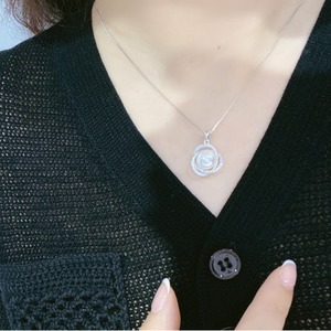 Zhuji <b>Pearl</b> S925 <b>Silver</b> Buckle Bead <b>Necklace</b> 5.5-6mm Natural Aquaculture Freshwater <b>Pearl</b> Strong Light with Micro Flaws - Product Image 4