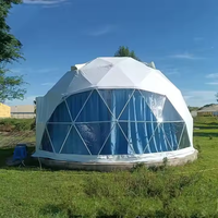 Villa Jardin Résistant Au Vent Pc Polycarbonate Planétarium Dôme Tente Modulaire Dôme Tente Resort Camping Dôme Géodésique