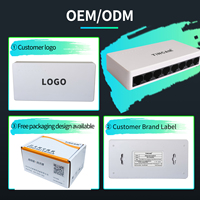 Conmutador de red Gigabit de 8 puertos 10/100/1000Mbps Mini conmutador Ethernet Rápido 100 metros Ethernet RJ45 LAN interruptores OEM o TiNCAM