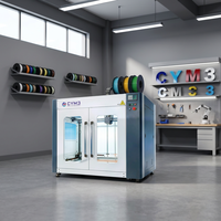 Imprimante 3D grand format CYM3, imprimante FDM haute vitesse, plateau chauffant, écran tactile pour affichage d'échantillons