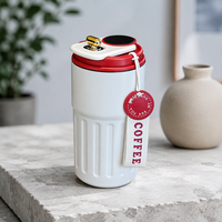Nouvelle Tasse Isotherme Double Paroi en Acier Inoxydable avec Affichage de Température et Sangle de Transport 450ML