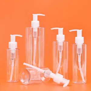 Großhandel weißer Druckpumpe transparente Lotionflaschen 30 ml 50 ml 100 ml vakuumleere luftlose Flasche