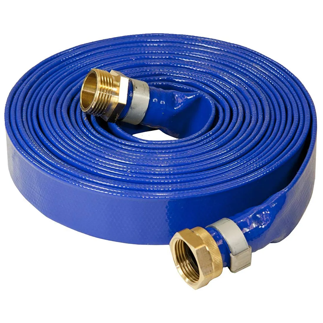 Alta pressão agrícola irrigação flexível bomba descarga de água PVC Amarelo/Azul/Vermelho Lay Flat Mangueira/Tubo/Tubo