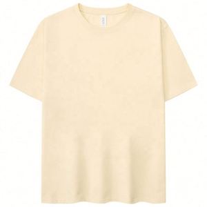 T-shirts à col rond surdimensionnés pour hommes, fabrication sur mesure, streetwear, 100% coton, tissu lourd, haute qualité - Product Image 2