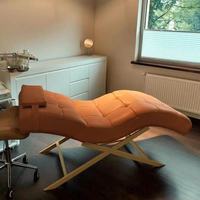 Cama Profesional Curva para Pestañas, Cómoda Cama de Belleza y Cama para Pestañas con Diseño Curvo, Ideal para Extensiones de Pestañas en Salón