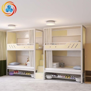 Lits de dortoir modernes en métal avec tiroirs, mobilier commercial pour dortoirs, idéal pour les chambres d'adolescents et les appartements - Product Image 1