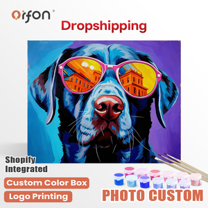 Kit de <span class=keywords><strong>peinture</strong></span> par numéros ORFON pour débutants en dropshipping, <span class=keywords><strong>peinture</strong></span> <span class=keywords><strong>acrylique</strong></span> en gros, <span class=keywords><strong>chien</strong></span> tendance et cool - Product Image 1