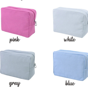 Pochette cosmétique brodée personnalisée, trousse de maquillage à fermeture éclair, trousse de toilette de voyage, cadeau - Product Image 4