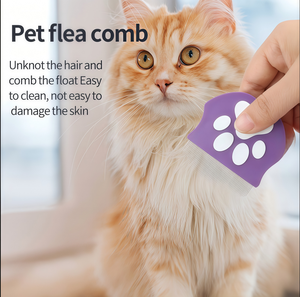 Peigne anti-puces doux pour animaux de compagnie, pour éliminer les puces et les excréments oculaires, mini-peigne facial compact pour animaux de compagnie, peigne de toilettage manuel pour chats et chiens - Product Image 5