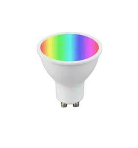 Hanlux GU10智能灯泡RGB变色发光二极管灯泡兼容图雅可调光应用50w等效轨道灯泡