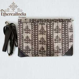 13 Inch <b>Bag</b> Handmade Cotton <b>Tablet</b> Sleeve with Strap Boho Crossbody Case Bulk Export Supplier India - Product Image 1