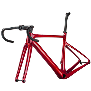 Cadre de vélo de route en fibre de carbone Airwolf T1100, ensemble de cadre de vélo de route 700*40c, cadres de cyclocross, ensemble de cadre de vélo de route, cadre de vélo de route à frein à disque de course - Product Image 3