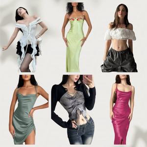 Vêtements en gros, lots <span class=keywords><strong>de</strong></span> vêtements usagés pour femmes, robes longues, marques <span class=keywords><strong>de</strong></span> vêtements pour femmes à prix réduit - Product Image 3