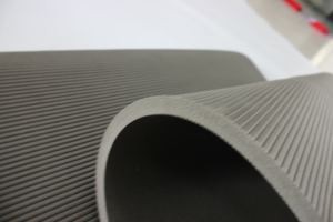 <span class=keywords><strong>BESAY</strong></span> Workout Gym Studio Wall Hanging Custom Hard Thick Black TPE Fitness Yoga Mat - Product Image 4