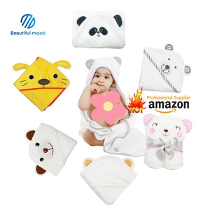 Детские полотенца для ванной 100%, из органического бамбука, с капюшоном - Product Image 1