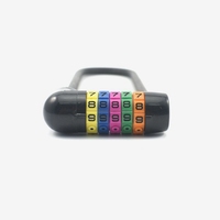 YH9188 Cadenas à combinaison à 5 chiffres extra long, cadenas de sécurité pour vélo en forme de U, antivol, valise de voyage, cadenas à code