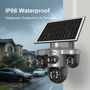 LS görüş HD 6MP 10X Zoom güvenlik ağ kamerası 360 ° panoramik otomatik algılama üç lensli üç ekran Wifi 4G güneş kamera - Product Image 4
