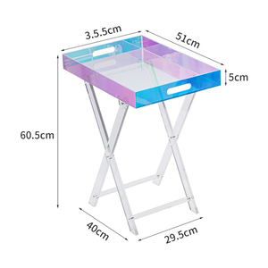 Tavolino pieghevole in acrilico <span class=keywords><strong>trasparente</strong></span> nordico tavolino pieghevole in acrilico <span class=keywords><strong>trasparente</strong></span> per uso domestico - Product Image 6