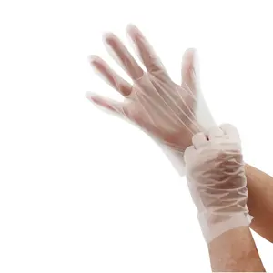 Guantes de PE desechables para el hogar Guantes desechables LDPE HDPE CPE TPE para la preparación de alimentos