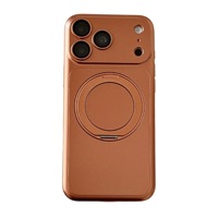 Coque de téléphone rigide fine magnétique mate avec support rotatif à 360° couleur originale pour iPhone 18 Pro Max 17 Pro 16 15 14 13