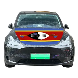 Wholesale 120x150cm Swaziland Car Hood Covers Flag Affordable Wear-Resistant and Durable Car Engine Hood Cover