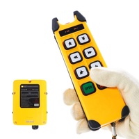 Control remoto de radio industrial de doble velocidad con 6 botones y certificación autorizada para manipulador de grúa