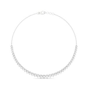 สร้อยคอเพชรเทนนิส CVD Lab Grown Diamond ทองคำ สำหรับเครื่องประดับหรูหราสง่างามระดับพรีเมียม คลาสสิก ระยิบระยับ สำหรับผู้หญิง - Product Image 4