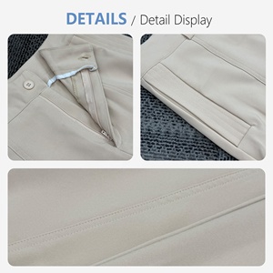 Elegantes Pantalones de Traje Color Caqui con Pliegues para Mujer, de Cintura Alta, Pierna Recta, Estilo Oficina, Pantalón Drapeado Chic, Pantalon Tailleur <span class=keywords><strong>Feme</strong></span> - Product Image 6