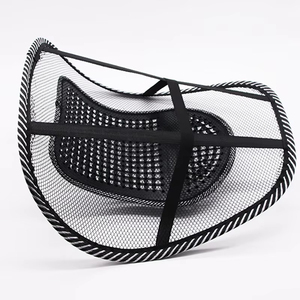 Wholesale Breathable Mesh Car Seat Chair <b>Back</b> <b>Cushion</b> Lumbar Support Brace Pad for Home Office Interior Parts - Product Image 5