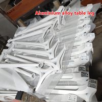 Cadre de table en alliage d'aluminium pour 4 personnes, nouveau design simple, idéal pour un bureau