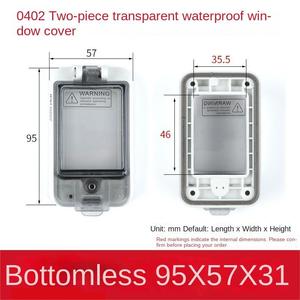 02 Air switch button transparent <b>cover</b>, IP67 transparent ABS PC protective <b>window</b> <b>cover</b>, suitable for distribution box, 2-18 Way - Product Image 6