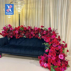 وعد مصنع الأعلى مبيعًا وردة حمراء زهور صناعية الدعائم لحفلات الزفاف والخطوبة الديكور. - Product Image 1