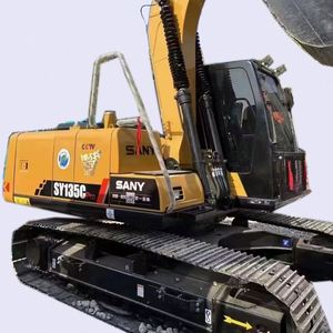 เครื่องยนต์เดิม ระบบไฮดรอลิกสภาพดี รถขุด Sany Sy135C รถขุดมือสอง เครื่องจักรก่อสร้างจากจีน - Product Image 1
